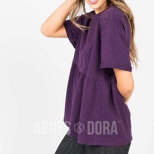 Agnes & Dora™ Frenchie Top Plum